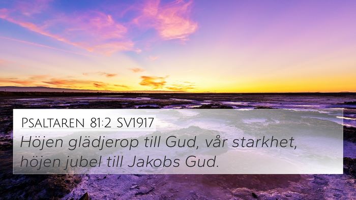 Psaltaren 81:2 SV1917 Bible Verse Image