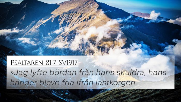 Psaltaren 81:7 SV1917 Bible Verse Image