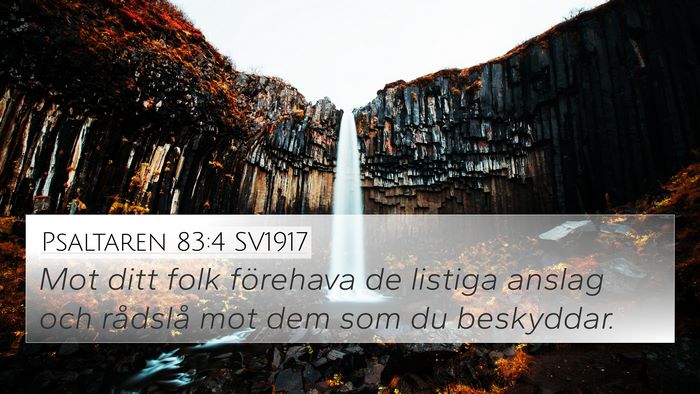 Psaltaren 83:4 SV1917 Bible Verse Image