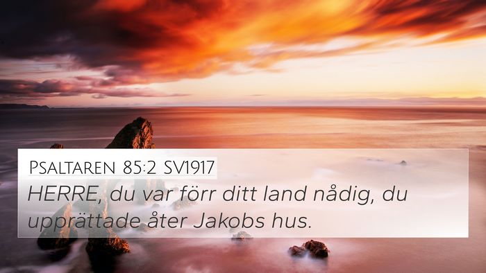 Psaltaren 85:2 SV1917 Bible Verse Image