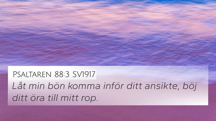 Psaltaren 88:3 SV1917 Bible Verse Image