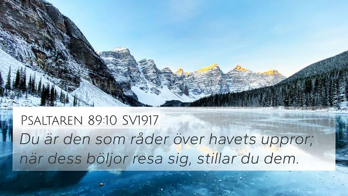 Psaltaren 89:10 SV1917 Bible Verse Image