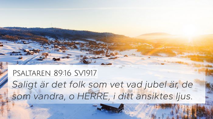 Psaltaren 89:16 SV1917 Bible Verse Image