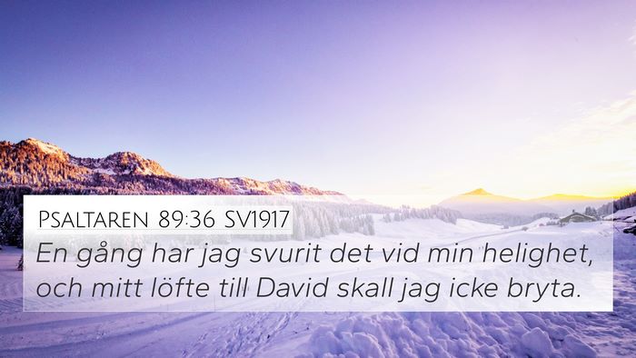 Psaltaren 89:36 SV1917 Bible Verse Image
