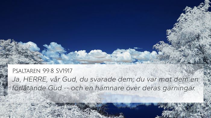 Psaltaren 99:8 SV1917 Bible Verse Image