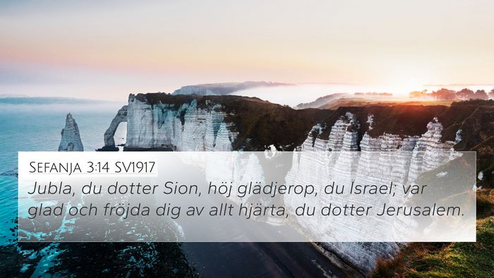 Sefanja 3:14 SV1917 Bible Verse Image