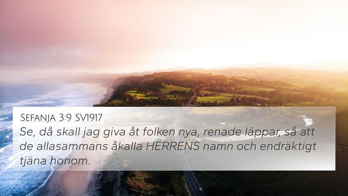 Sefanja 3:9 SV1917 Bible Verse Image