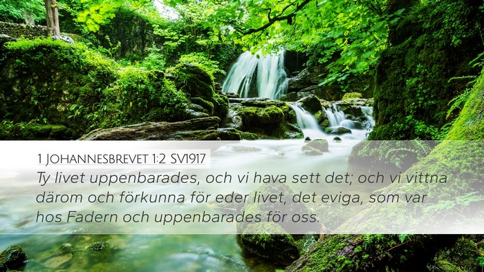1 Johannesbrevet 1:2 SV1917 Bible Verse Image