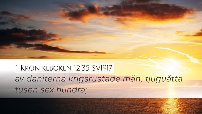1 Krönikeboken 12:35 SV1917 Bible Verse Image