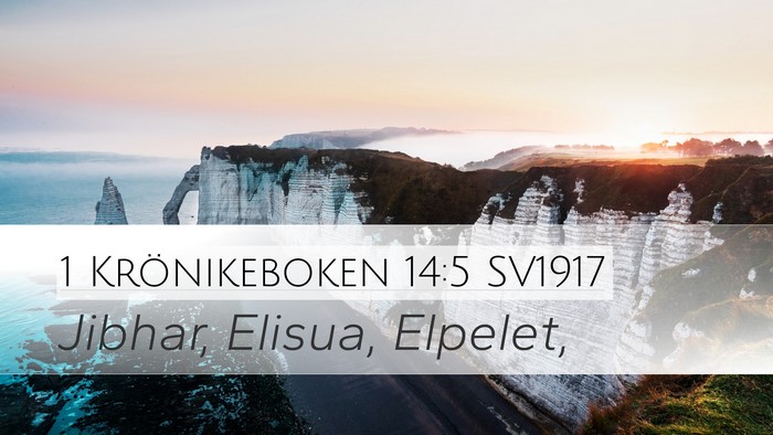 1 Krönikeboken 14:5 SV1917 Bible Verse Image