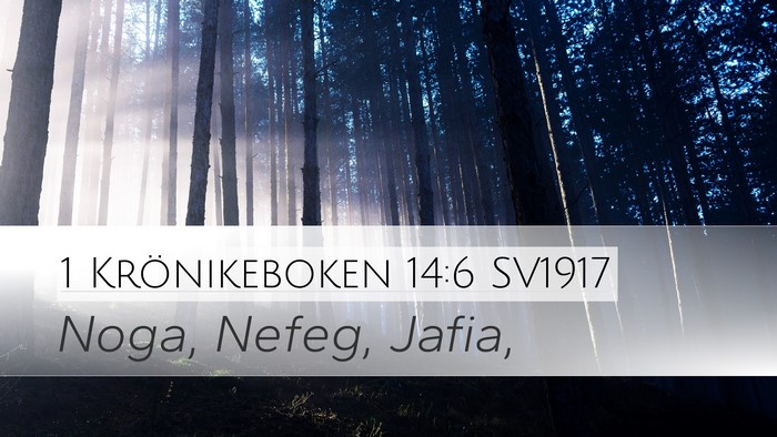 1 Krönikeboken 14:6 SV1917 Desktop Wallpaper - Noga, Nefeg, - Desktop Bible Verse Wallpaper