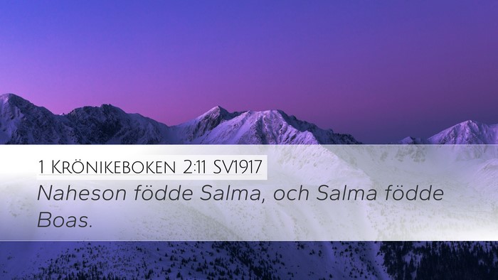 1 Krönikeboken 2:11 SV1917 Bible Verse Image
