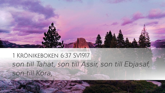 1 Krönikeboken 6:37 SV1917 Bible Verse Image