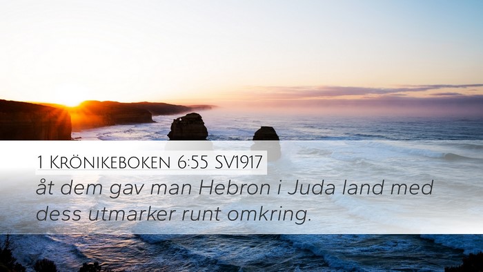 1 Krönikeboken 6:55 SV1917 Bible Verse Image