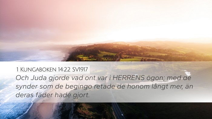 1 Kungaboken 14:22 SV1917 Bible Verse Image
