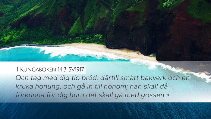 1 Kungaboken 14:3 SV1917 Bible Verse Image
