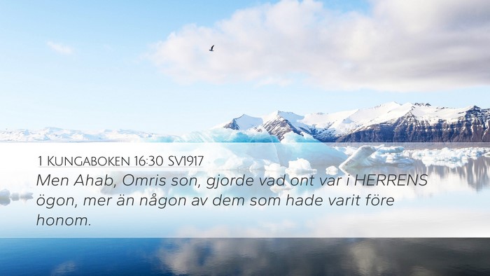 1 Kungaboken 16:30 SV1917 Bible Verse Image