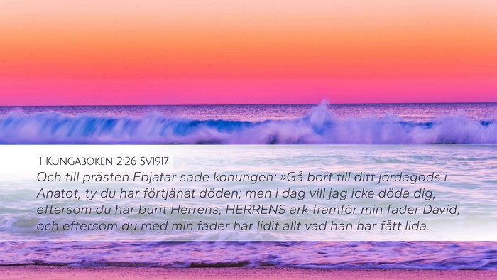 1 Kungaboken 2:26 SV1917 Bible Verse Image