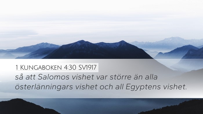 1 Kungaboken 4:30 SV1917 Bible Verse Image