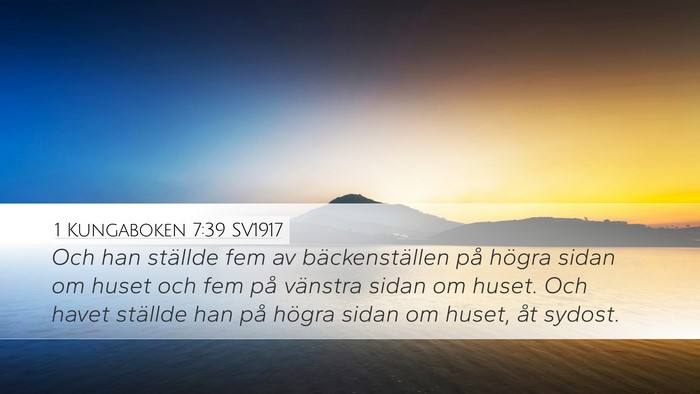 1 Kungaboken 7:39 SV1917 Bible Verse Image