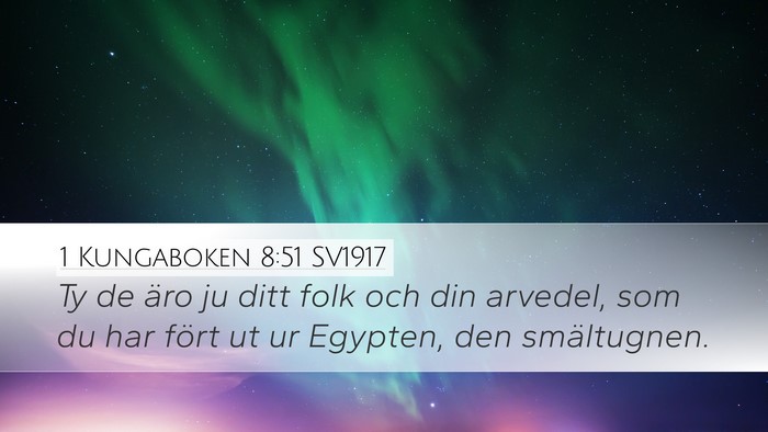 1 Kungaboken 8:51 SV1917 Bible Verse Image