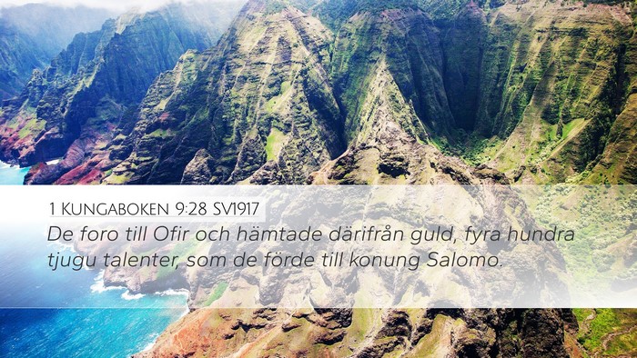 1 Kungaboken 9:28 SV1917 Bible Verse Image