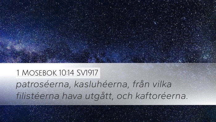 1 Mosebok 10:14 SV1917 Bible Verse Image
