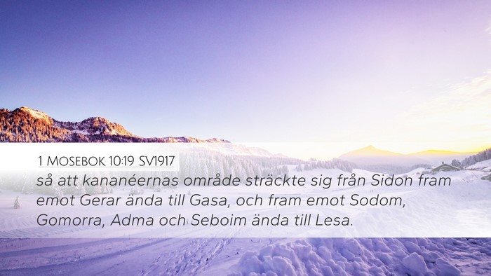 1 Mosebok 10:19 SV1917 Bible Verse Image