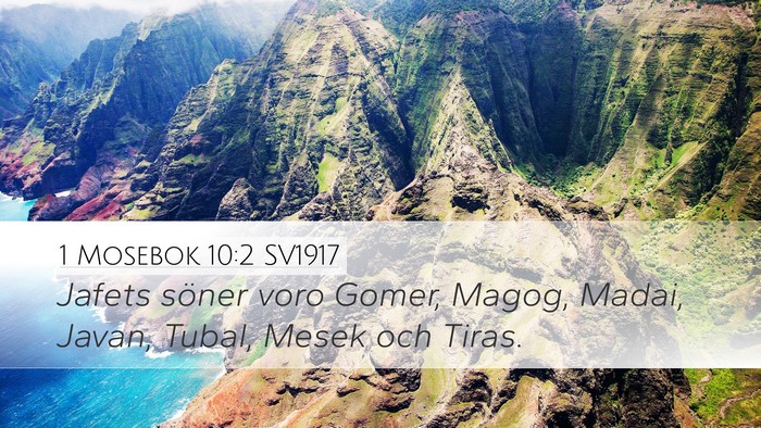 1 Mosebok 10:2 SV1917 Bible Verse Image