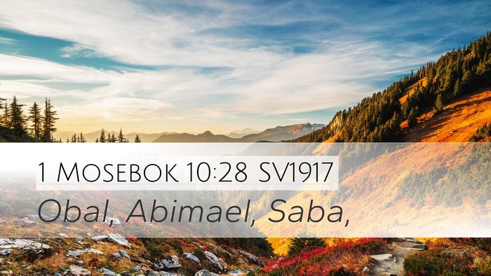 1 Mosebok 10:28 SV1917 Bible Verse Image