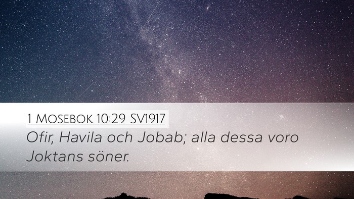 1 Mosebok 10:29 SV1917 Bible Verse Image