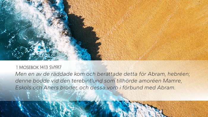 1 Mosebok 14:13 SV1917 Bible Verse Image