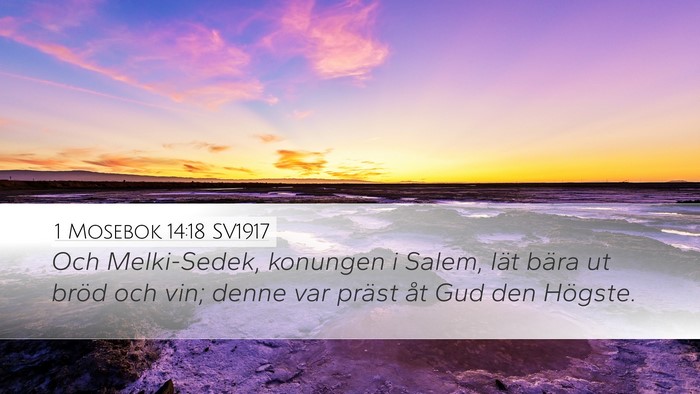 1 Mosebok 14:18 SV1917 Bible Verse Image