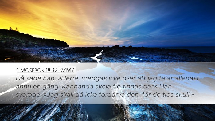 1 Mosebok 18:32 SV1917 Bible Verse Image