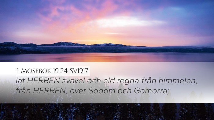 1 Mosebok 19:24 SV1917 Bible Verse Image