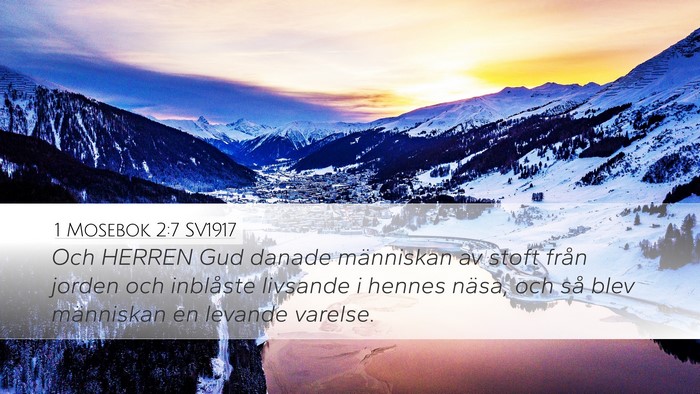 1 Mosebok 2:7 SV1917 Bible Verse Image