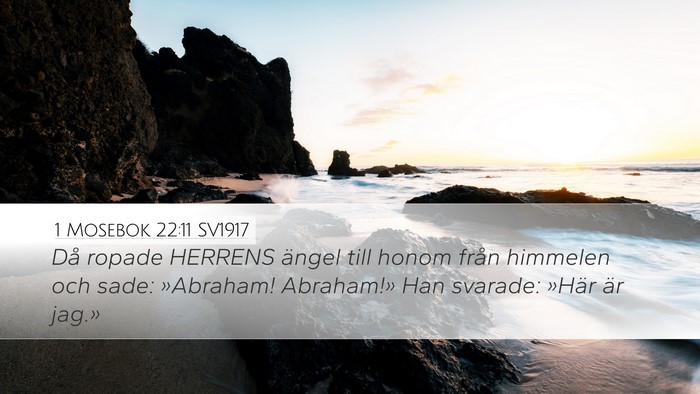 1 Mosebok 22:11 SV1917 Bible Verse Image
