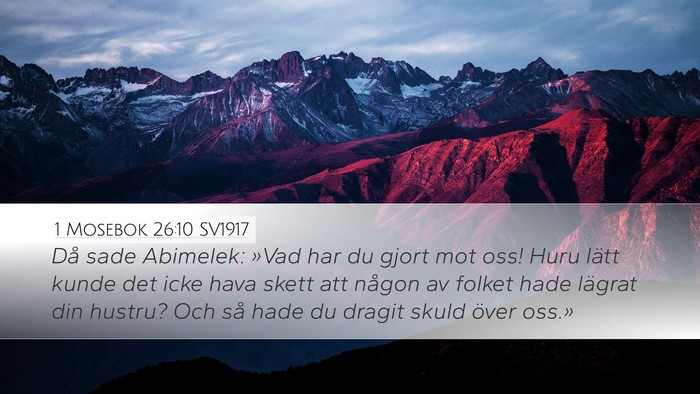 1 Mosebok 26:10 SV1917 Bible Verse Image