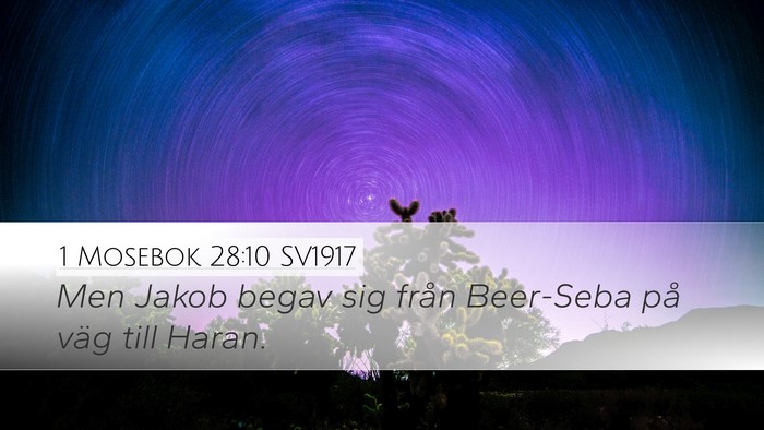 1 Mosebok 28:10 SV1917 Bible Verse Image