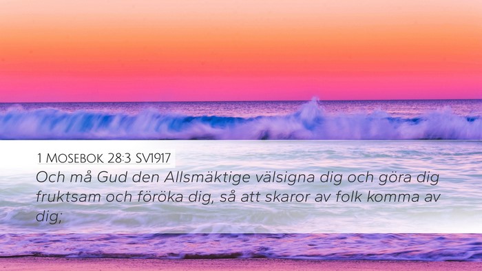 1 Mosebok 28:3 SV1917 Bible Verse Image
