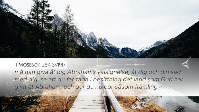 1 Mosebok 28:4 SV1917 Bible Verse Image