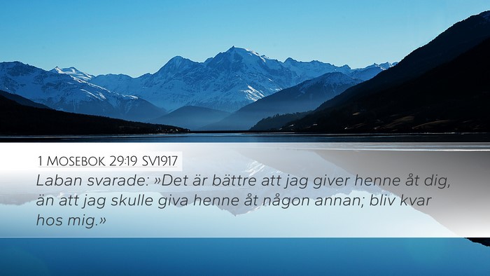 1 Mosebok 29:19 SV1917 Bible Verse Image