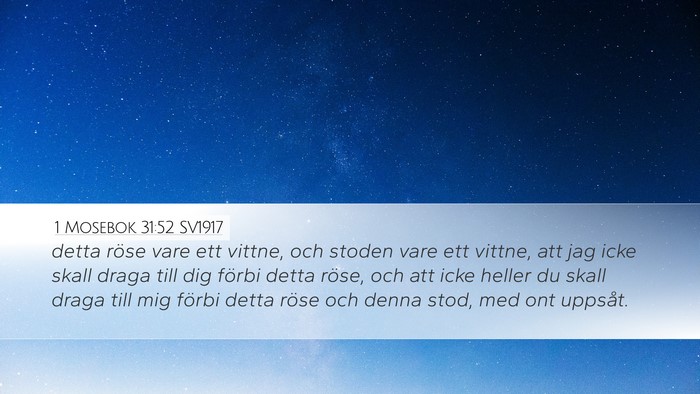 1 Mosebok 31:52 SV1917 Bible Verse Image