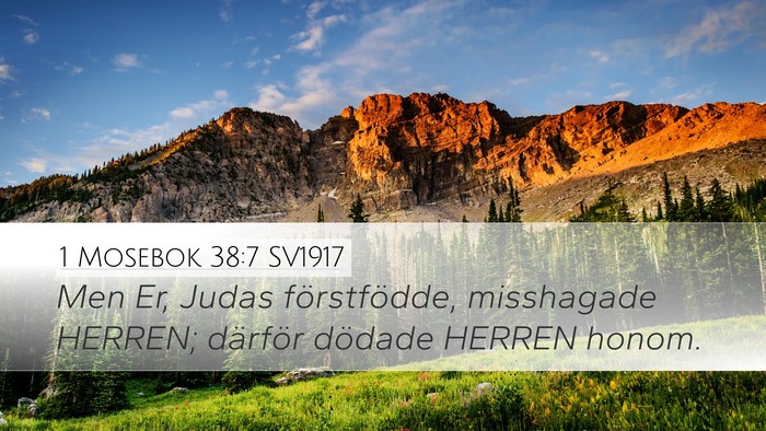 1 Mosebok 38:7 SV1917 Bible Verse Image