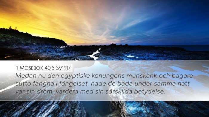 1 Mosebok 40:5 SV1917 Bible Verse Image