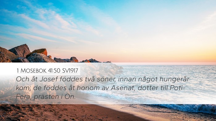 1 Mosebok 41:50 SV1917 Bible Verse Image