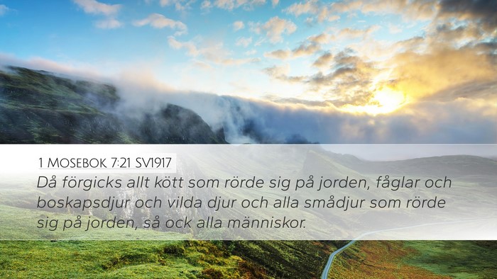 1 Mosebok 7:21 SV1917 Bible Verse Image