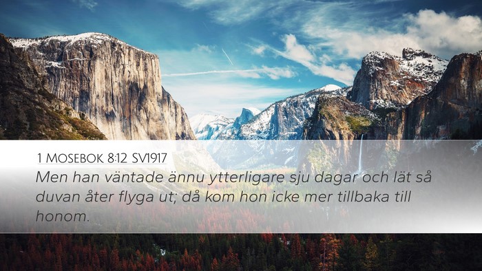 1 Mosebok 8:12 SV1917 Bible Verse Image