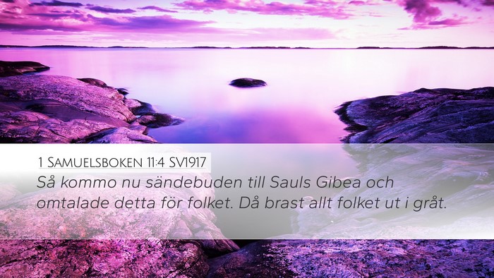 1 Samuelsboken 11:4 SV1917 Bible Verse Image