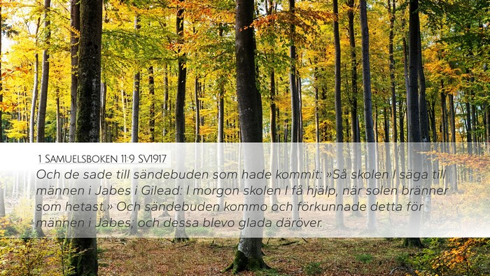 1 Samuelsboken 11:9 SV1917 Bible Verse Image